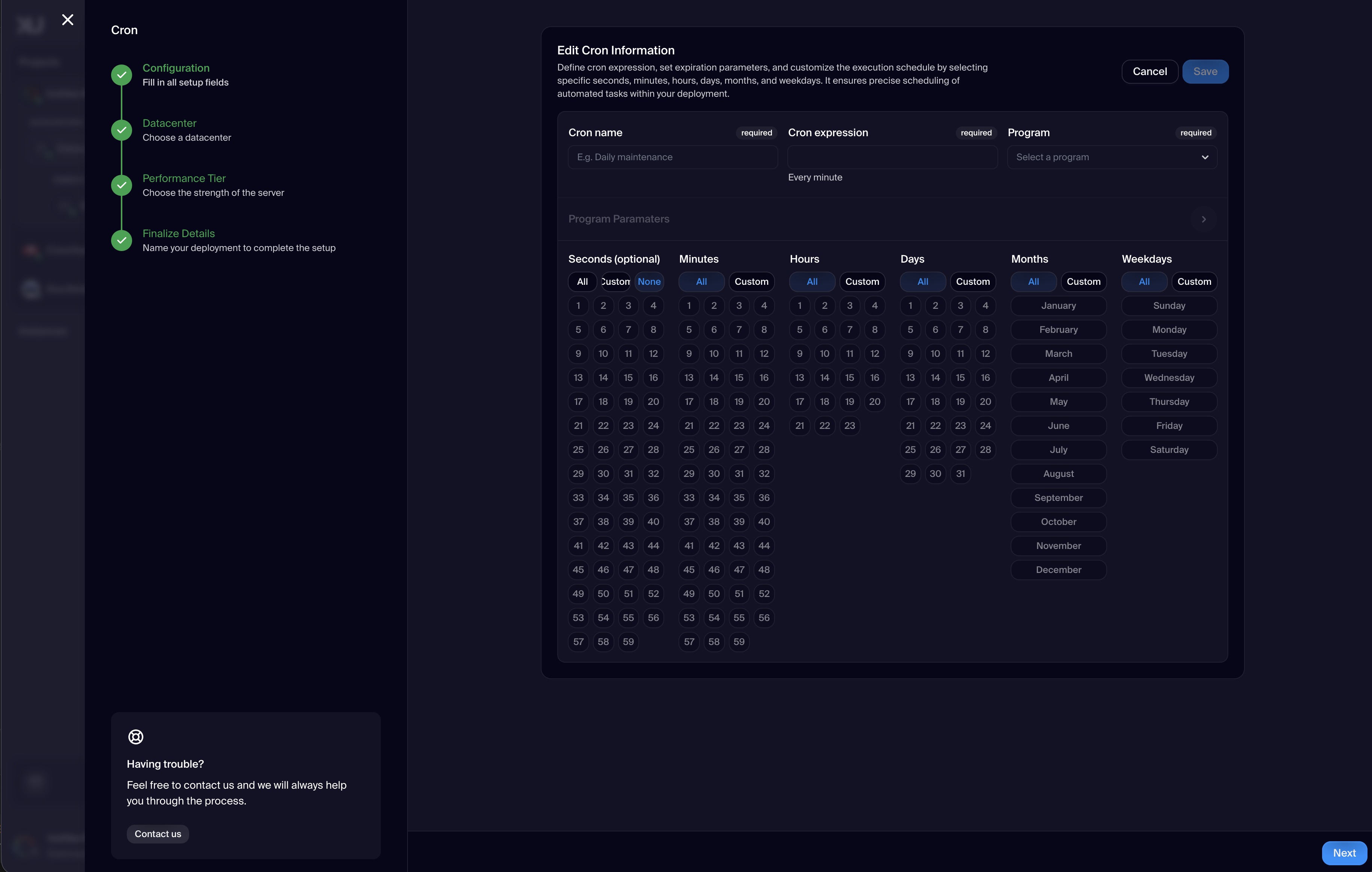 Cron Job Setup Wizard